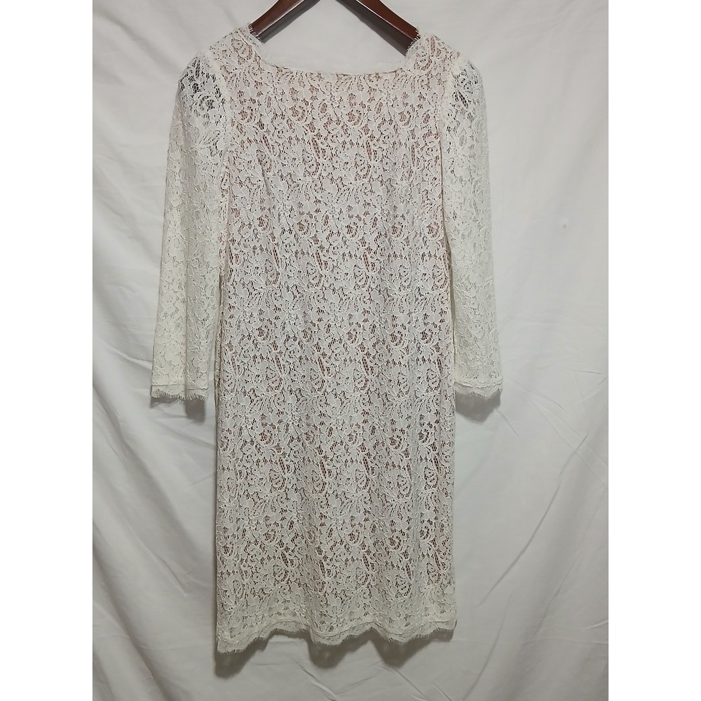 Adrianna‎ Papell Lace Dress Cocktail Party Wedding Guest Dress Size 10